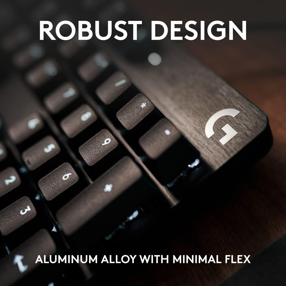 Logitech G413 TKL SE Mechanical Gaming Keyboard - Tenkeyless with Tactile Switches, PBT Keycaps, Backlit Black Aluminum Design