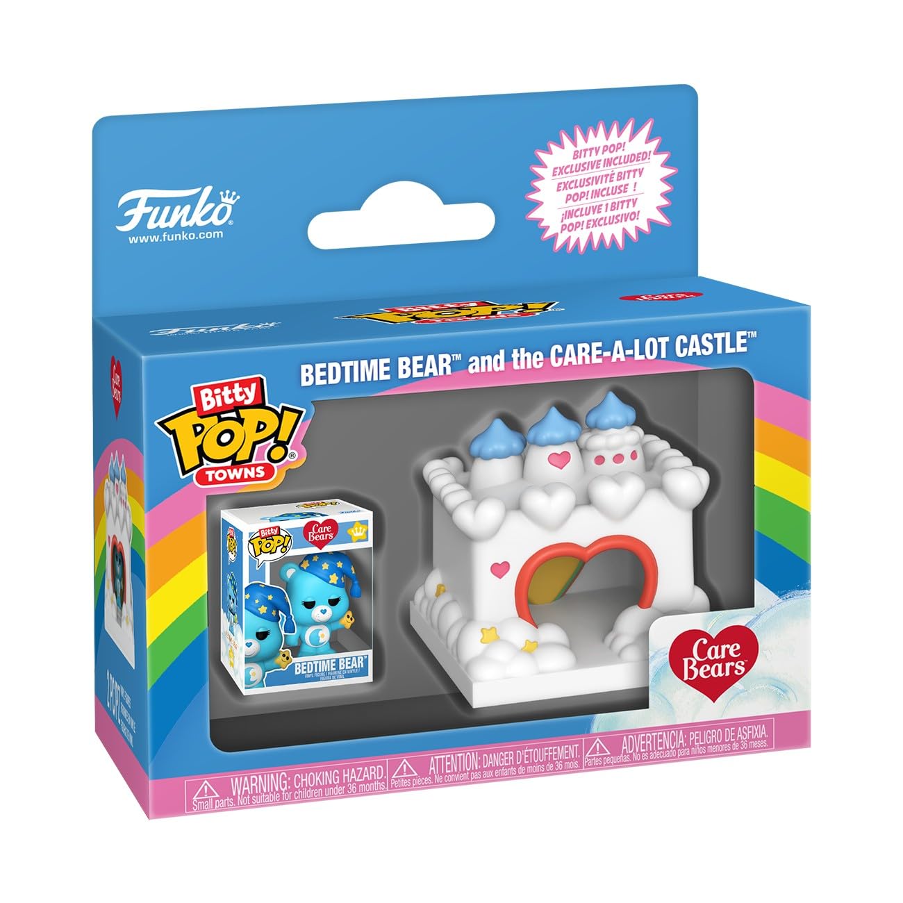 Funko Bitty POP! Town: Care Bear Castle - Loving Bear Miniature Figure | Vinyl | Ages 3+ 1
