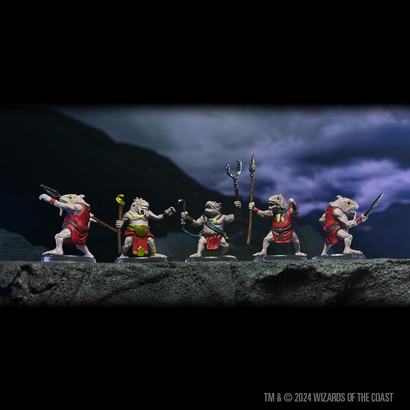 WizKids D&amp;D Icons of the Realms Kuo-Toa Warband 5er-Pack Miniaturen 7