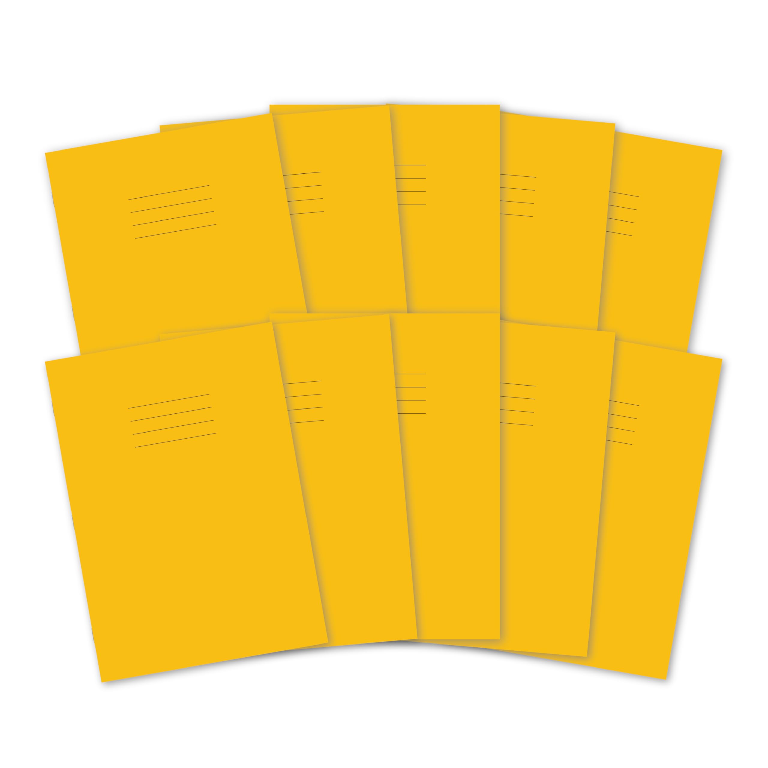 Hamelin A4 Lined Exercise Books - 48 Pages, 75 gsm Paper, Yellow | Pack of 10 1