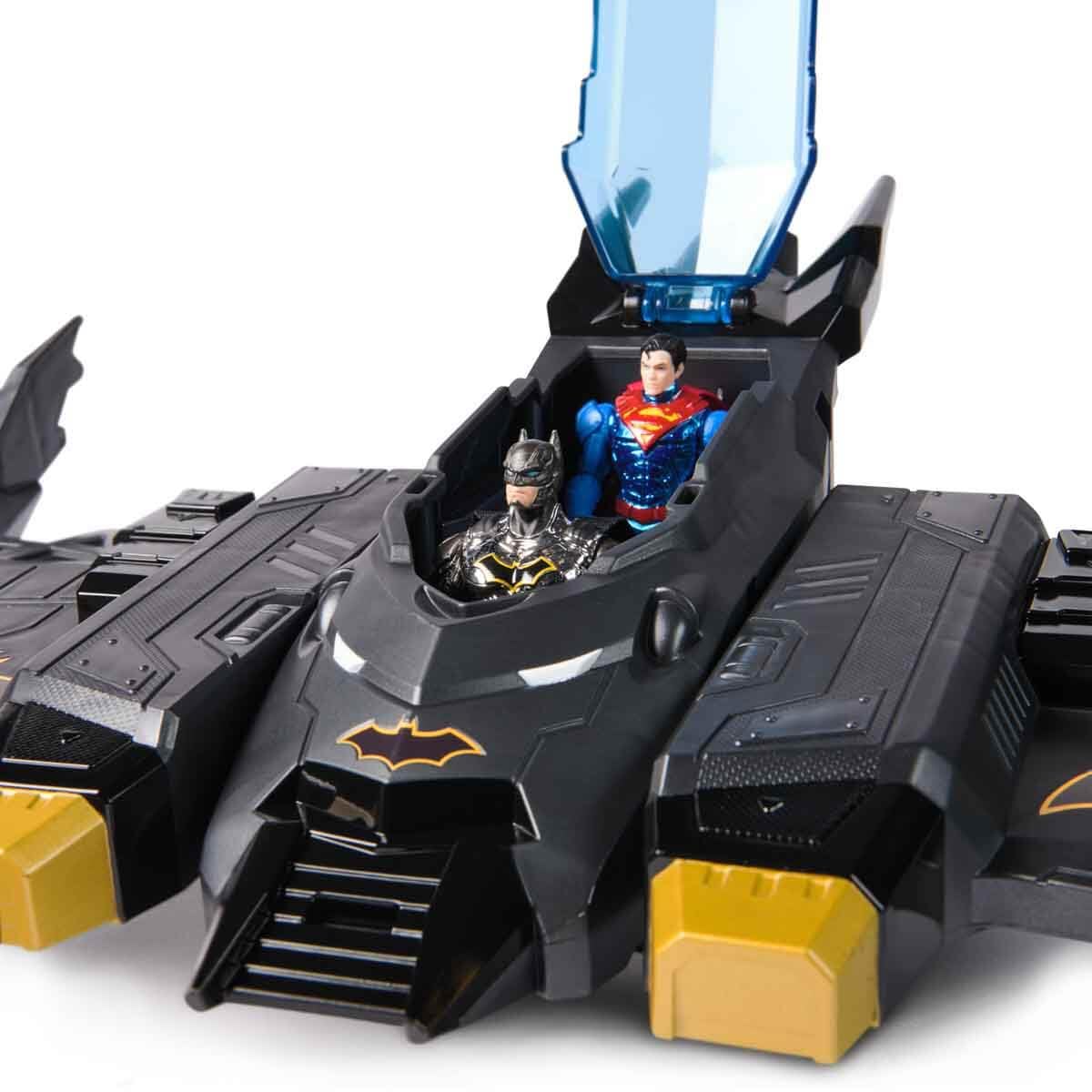 DC Comics Metal Force Transforming Batwing 2-in-1 Playset with Batman & Superman Figures
