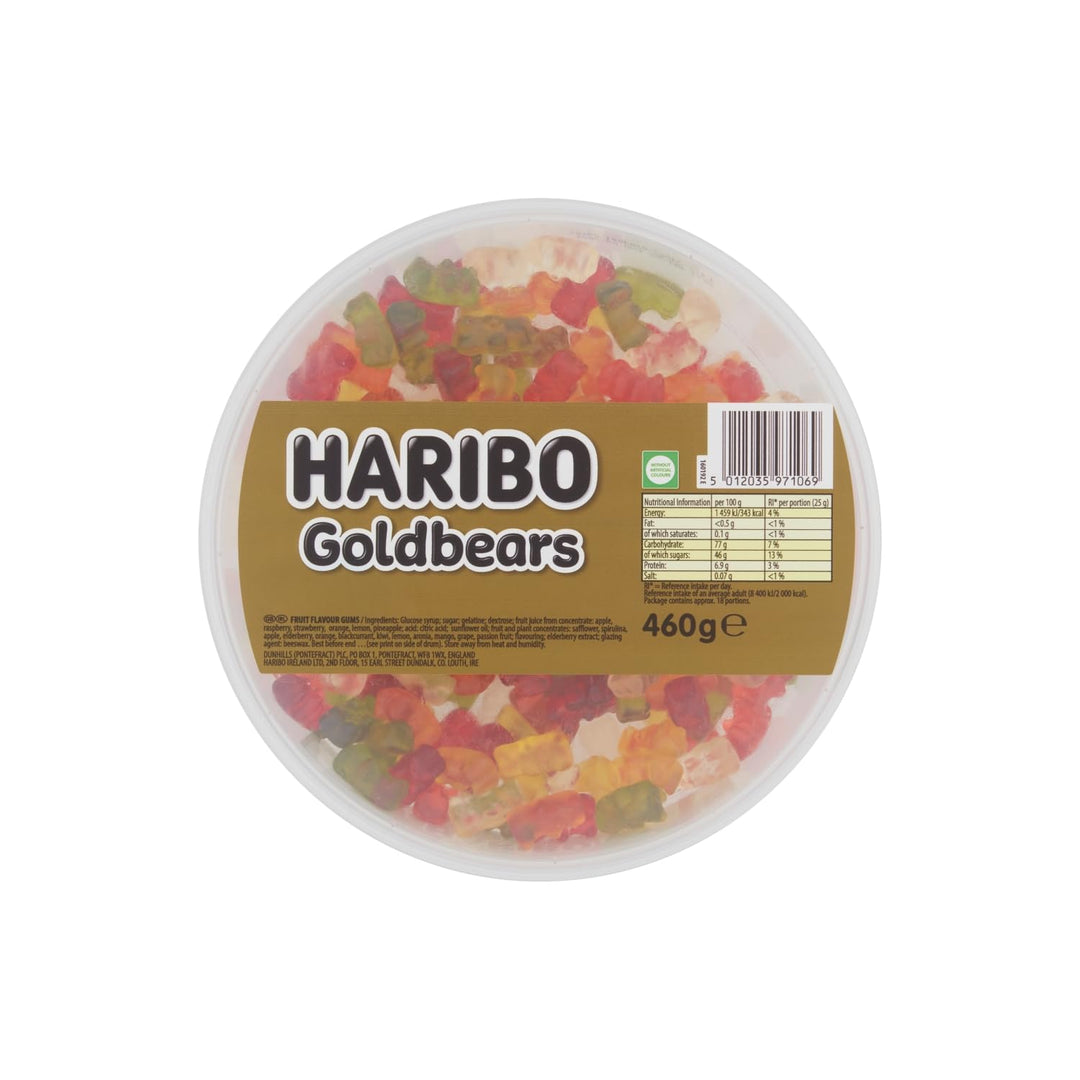 HARIBO Goldbears Fruit Gummy Sweets - 460g Tub (200 Pieces)