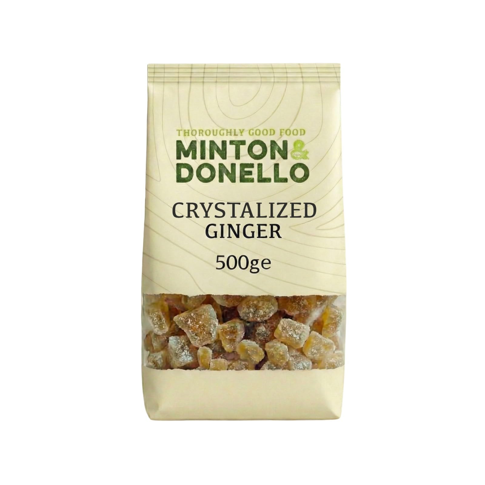 Minton & Donello Crystallised Ginger - Diced Sweet & Spicy Kick | 500g Pack 1
