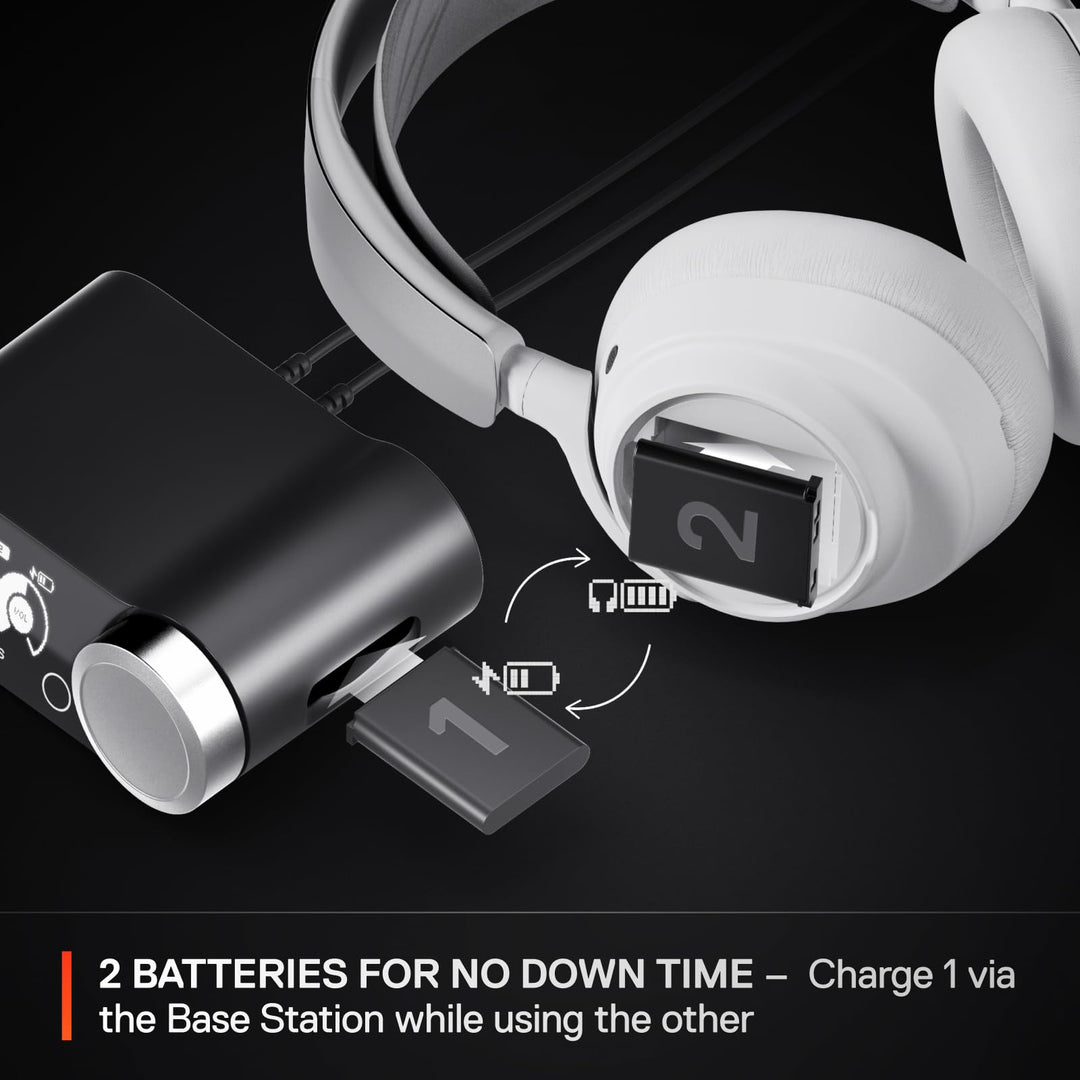 SteelSeries Arctis Nova Pro Wireless Multi-System Gaming Headset with Active Noise Cancellation