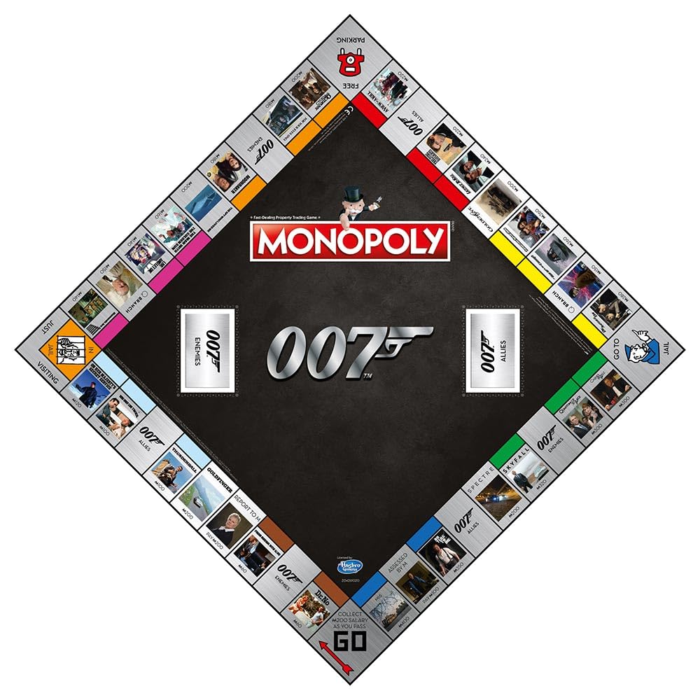Winning Moves James Bond 007 Monopoly Board Game | Ages 8+ | 2-6 Players 4
