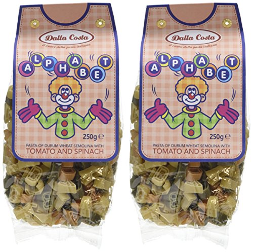 Dalla Costa ABC Pasta 250g - Organic Alphabet-Shaped Pasta for Kids, Made in Italy