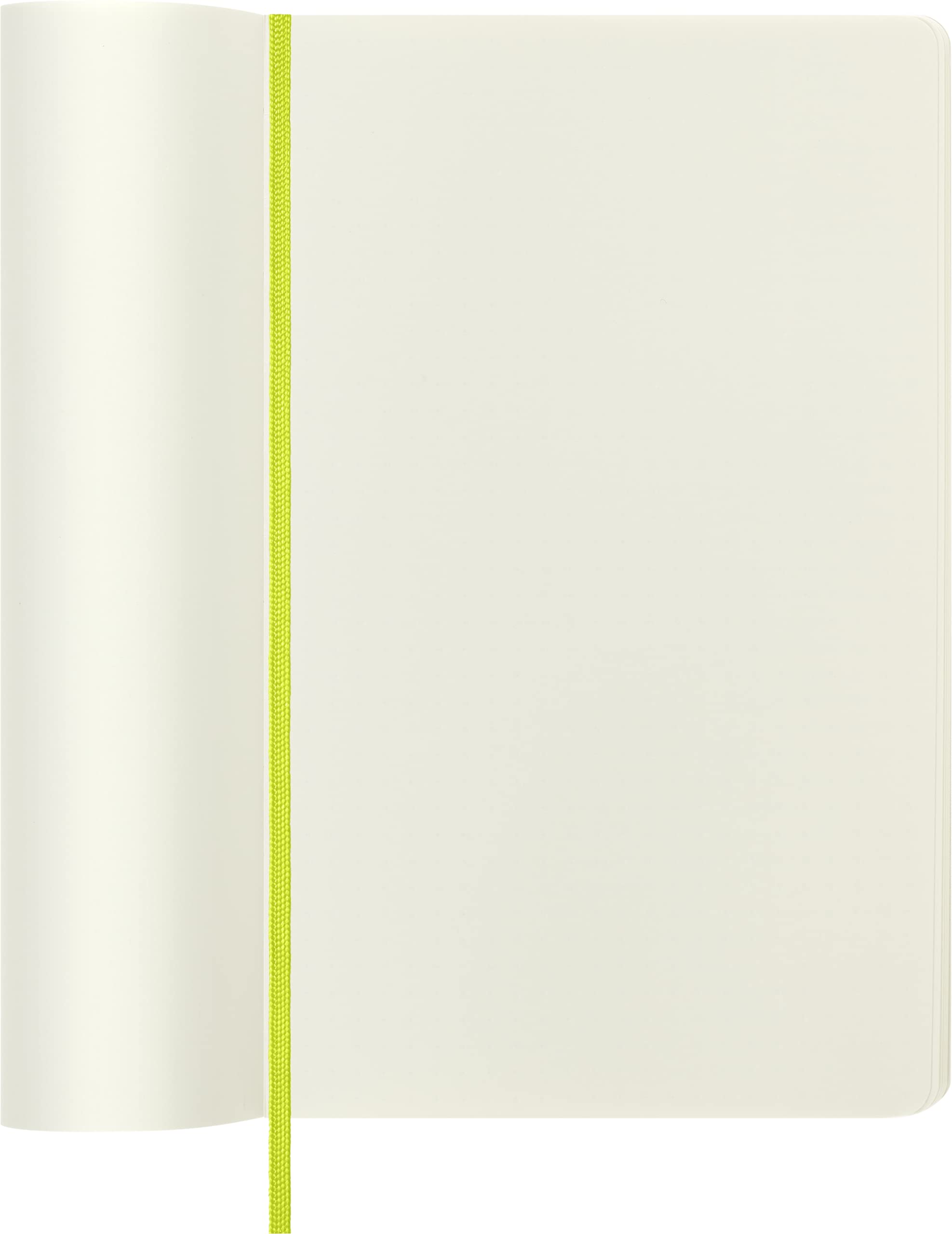 Moleskine Classic Notebook - Plain Layout | Soft Cover | Large 13 x 21 cm | Lemon Green 3