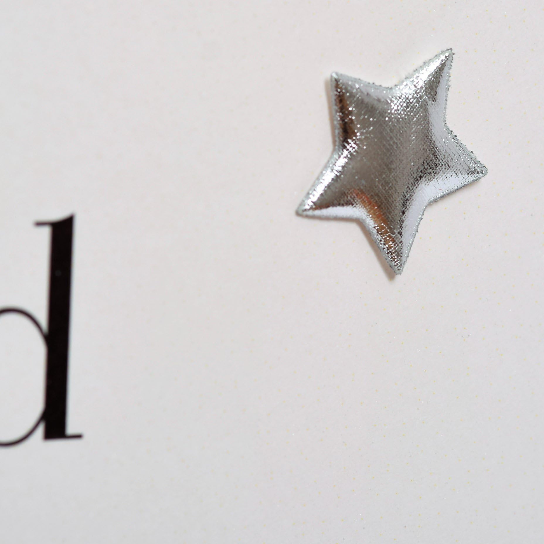 Claire Giles Greeting Cards - Good Luck in Exams Card | Padded Silver Star Embellishment | 150x150mm 5
