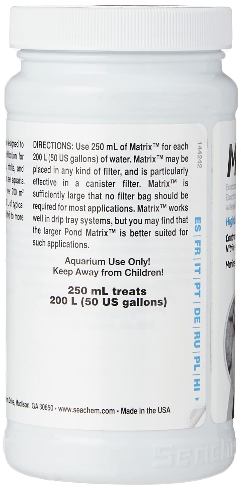 Seachem Matrix Bio Media - High Capacity Bio Filtration for Aquariums | 250 ml Silver 3