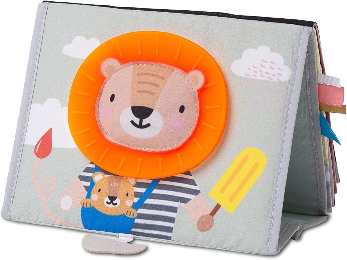 Taf Toys Savannah Tummy Time Book - Double-Sided Sensory Play for Newborns & Babies (0-3 Months+) 1