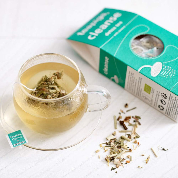 teapigs Cleanse Detox Tea, 15-Count - Organic Herbal Tea with Lemongrass, Ginger & Coconut