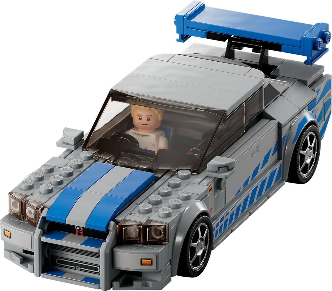 LEGO Speed Champions Nissan Skyline GT-R (R34) Race Car - 319-Piece Building Set for Ages 9+
