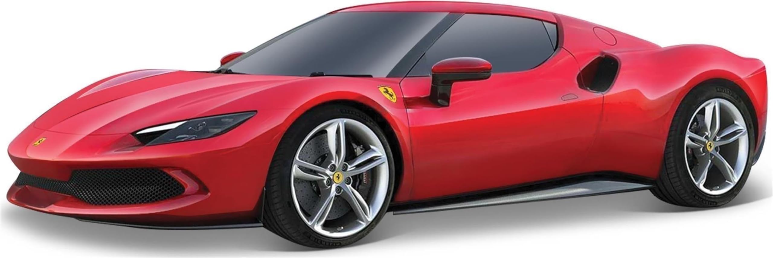 Bburago Ferrari 296 GTB R&P Model Car - 1:43 Scale Die-Cast Metal | White | Ages 3+ 1