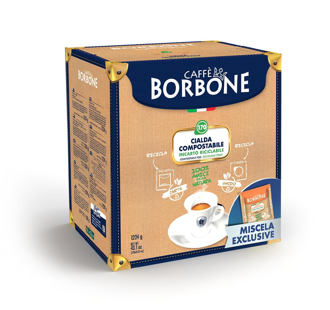 Caffè Borbone - Exclusive Coffee Blend Compostable Pods (170 Count, ESE 44 mm)