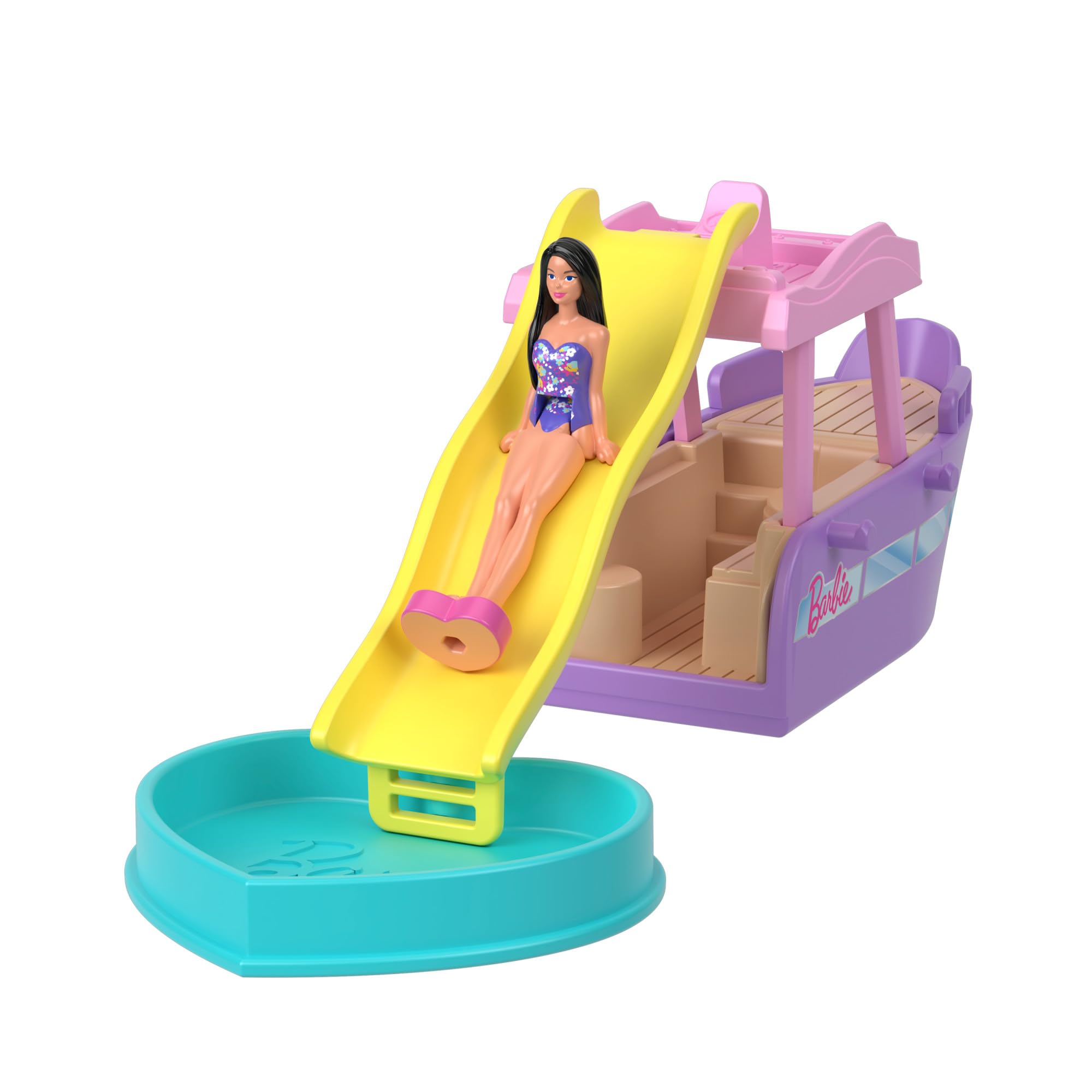 Mini BarbieLand World of Bundle - Playset with DreamHouse, 4 Dolls & 3 Vehicles 3
