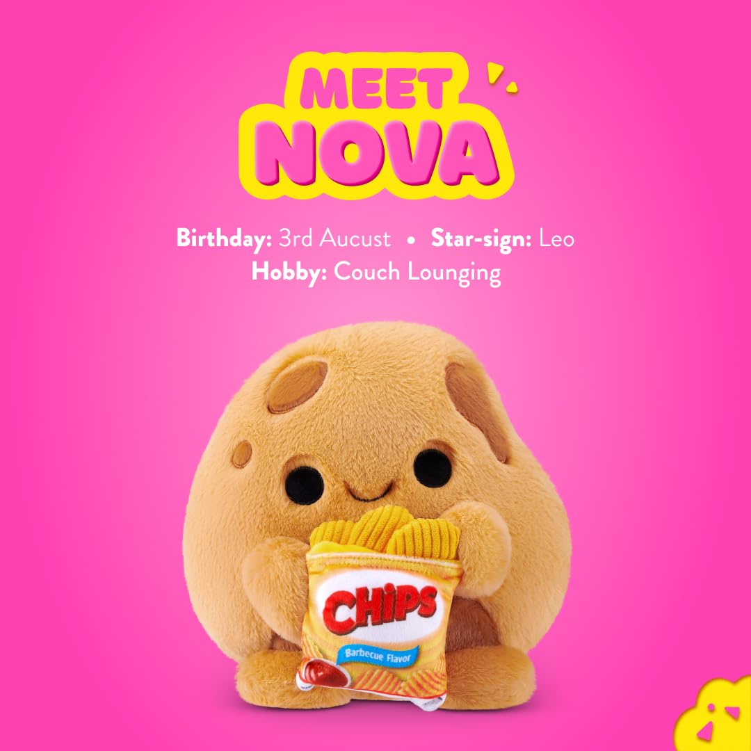 Snackles Core Series 2 8-inch Plush Toy (Potato with Chips) by ZURU 3