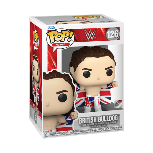 WWE: Britische Bulldogge – Davey Boy Smith Funko 67396 Pop! Vinyl Nr. 126 