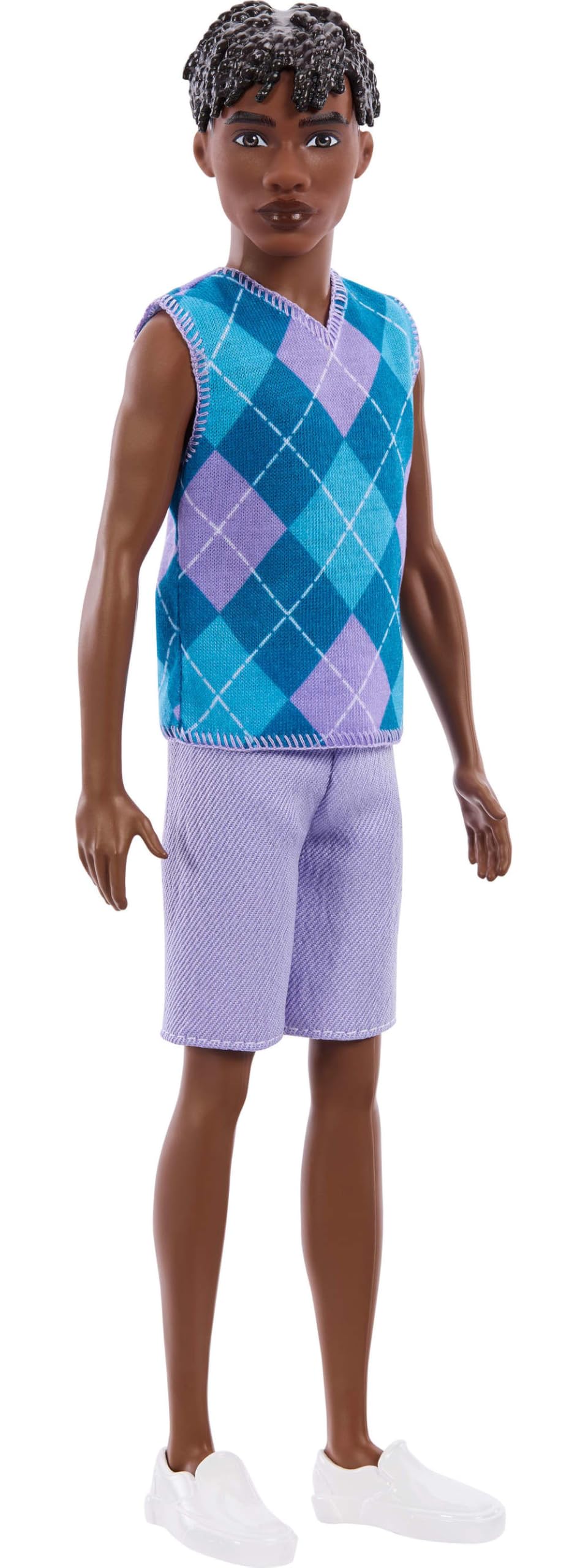 Barbie Fashionistas Doll - Ken #253 with Brown Hair & Lavender Outfit | Ages 3+