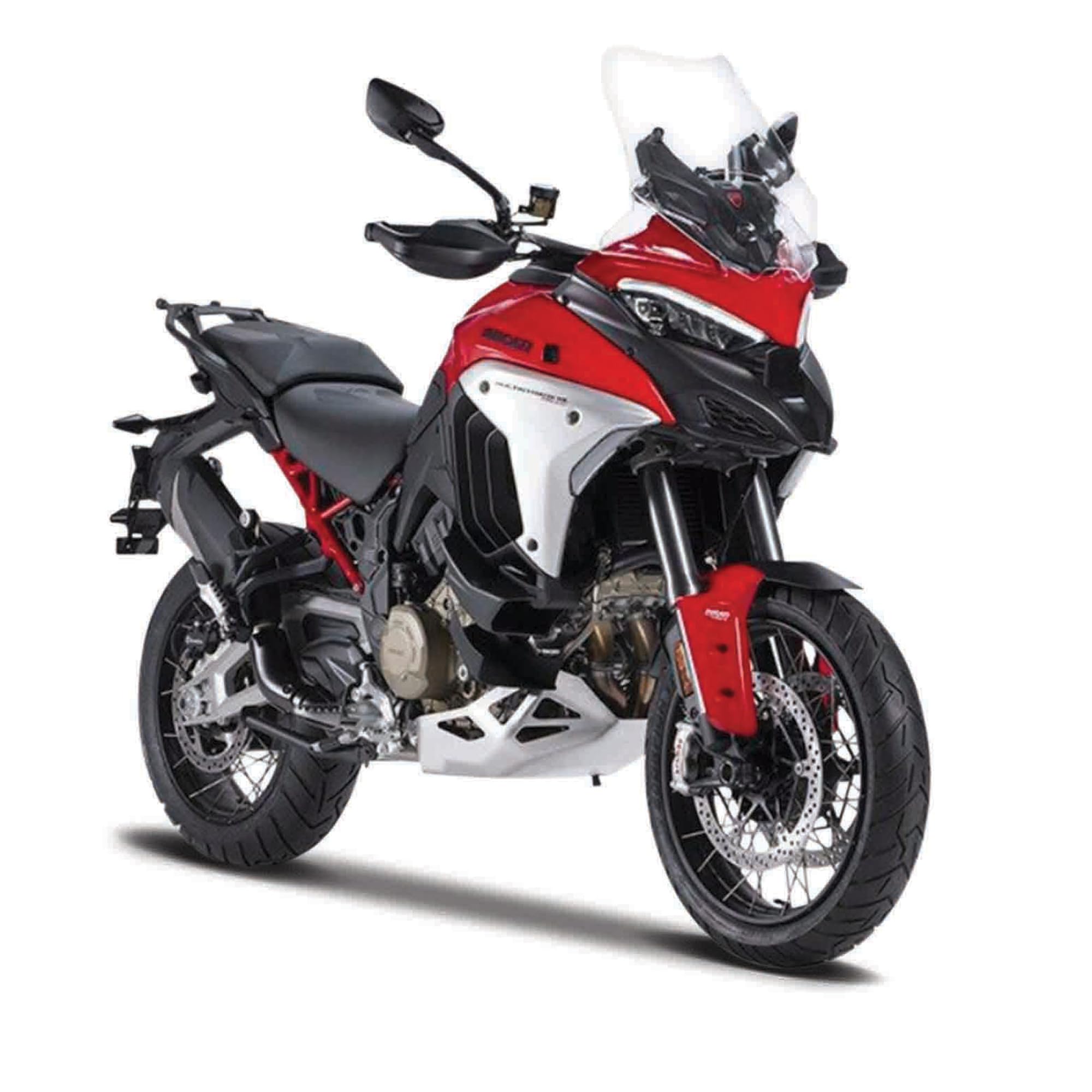 Bburago DUCATI MULTISTRADE V4 1:18 Scale Die-Cast Model Motorcycle | Red/Black | Ages 3+ 1