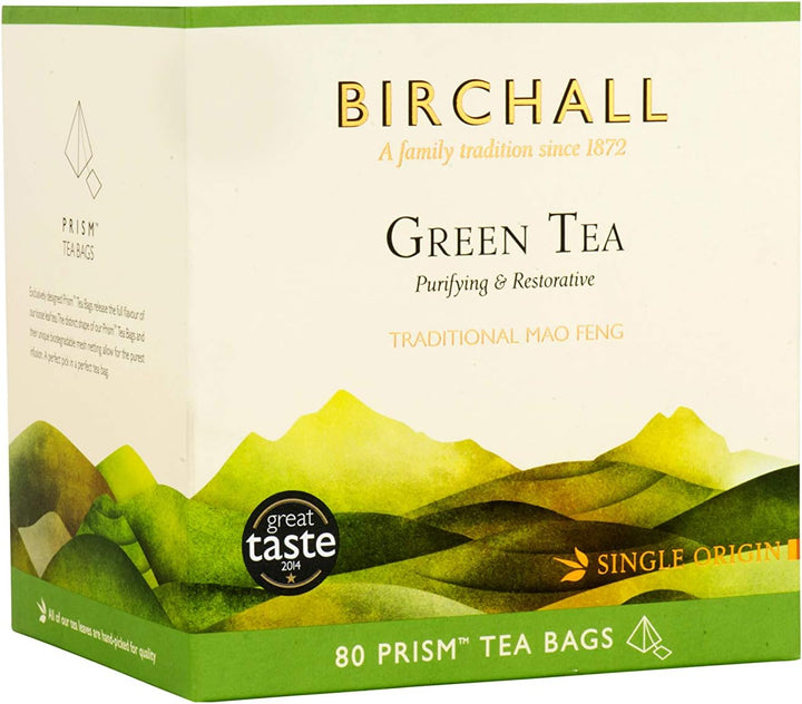 Birchall Mao Feng Green Tea Bags - Antioxidant-Rich Purifying Green Tea from China