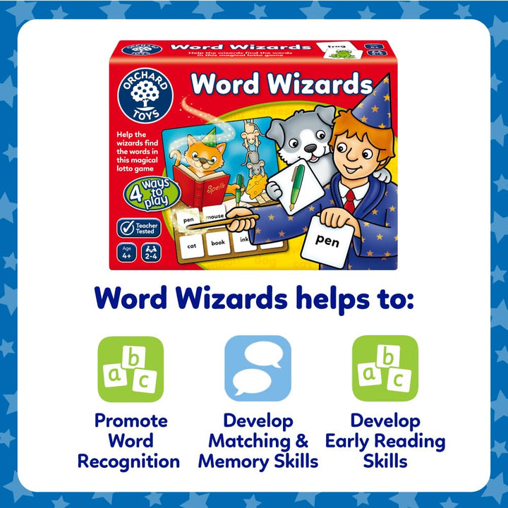 Orchard Toys Word Wizards Spelling Game - Educational Card Game for Kids
