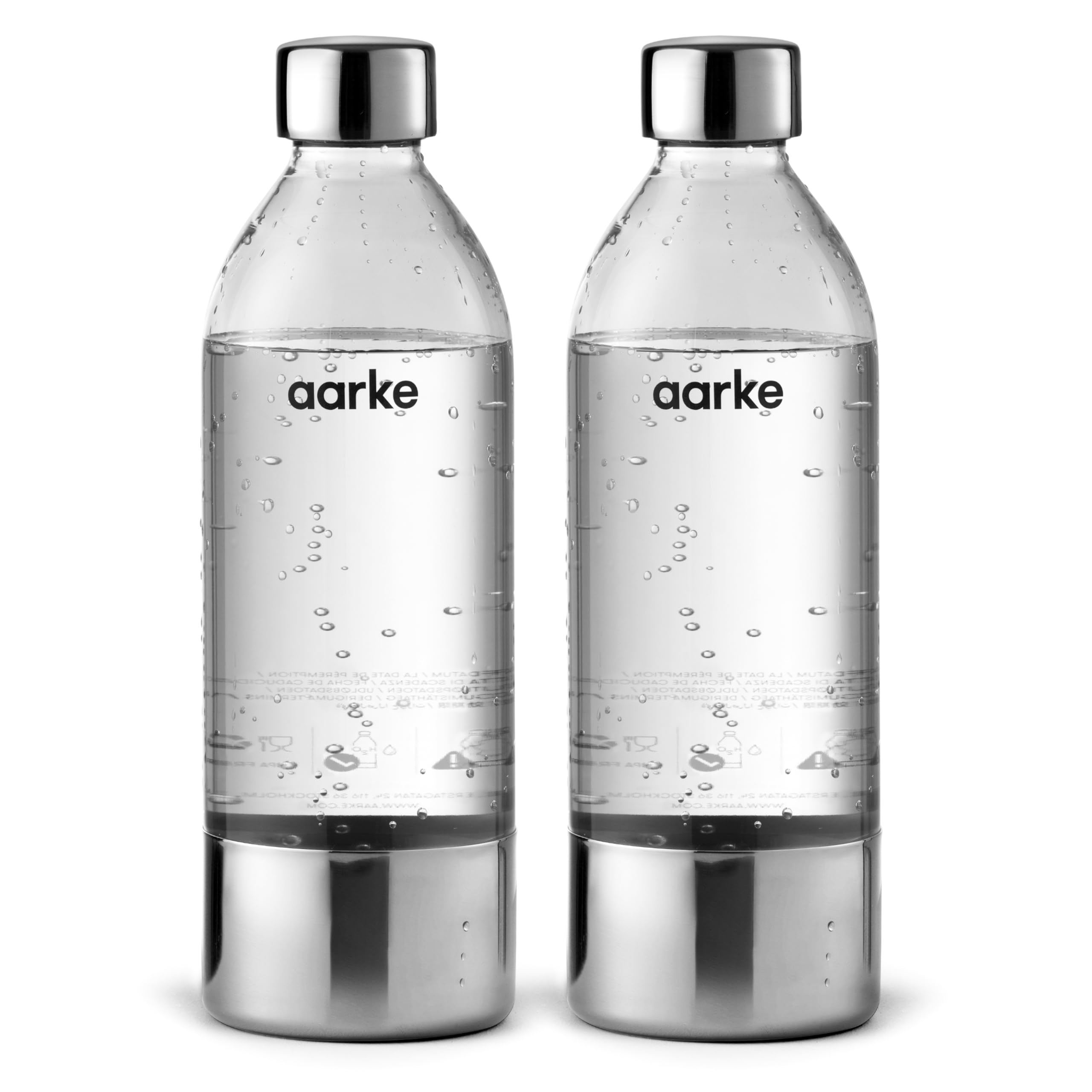 aarke 2-Pack PET Bottles for Carbonator 3 & II - 800ml Capacity | BPA-Free
