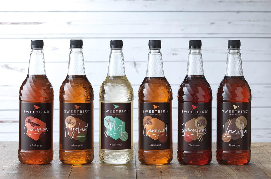 Sweetbird White Chocolate Syrup (1 Litre) - Vegan Friendly Beverage Syrup