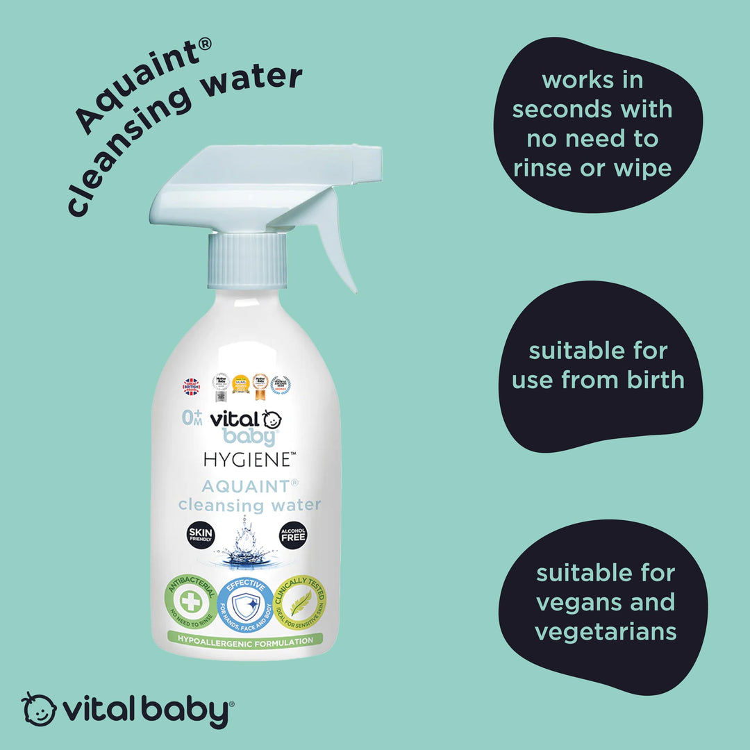 Vital Baby - Aquaint Cleansing Water (500ml)