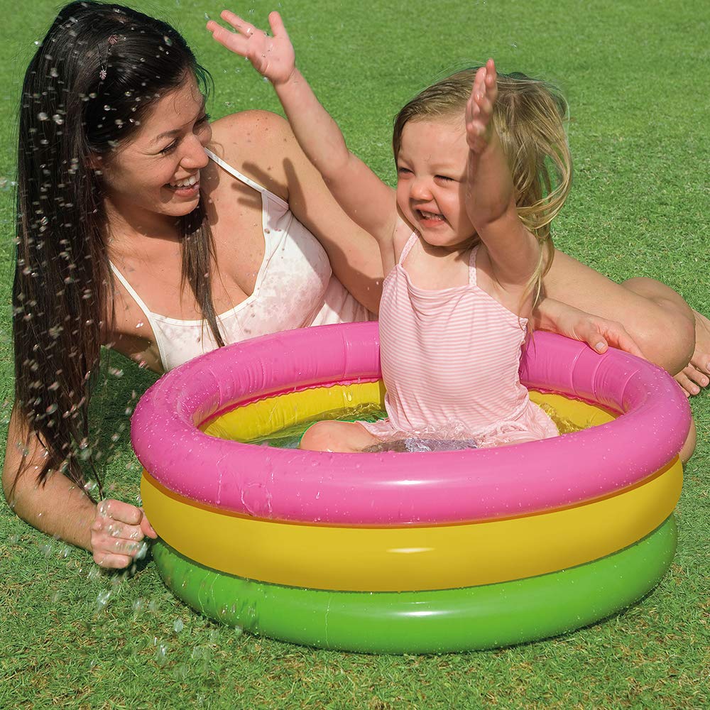 Intex 57107NP Sunset Glow Baby Pool - Inflatable, 61cm x 22cm, Ages 1-3 2