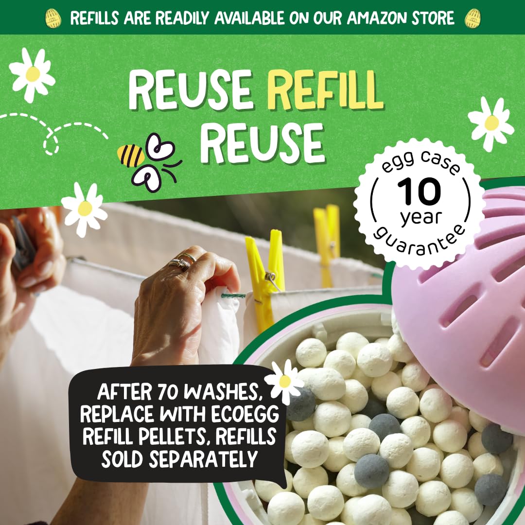 Ecoegg Laundry Egg - Detergent & Fabric Conditioner Replacement | Non Bio | Spring Blossom Scent 2
