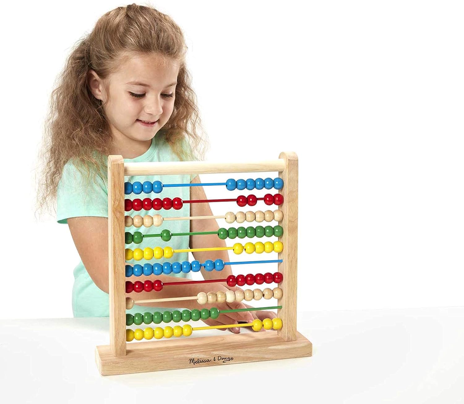Melissa & Doug Wooden Abacus - Educational Counting Frame for Kids 2