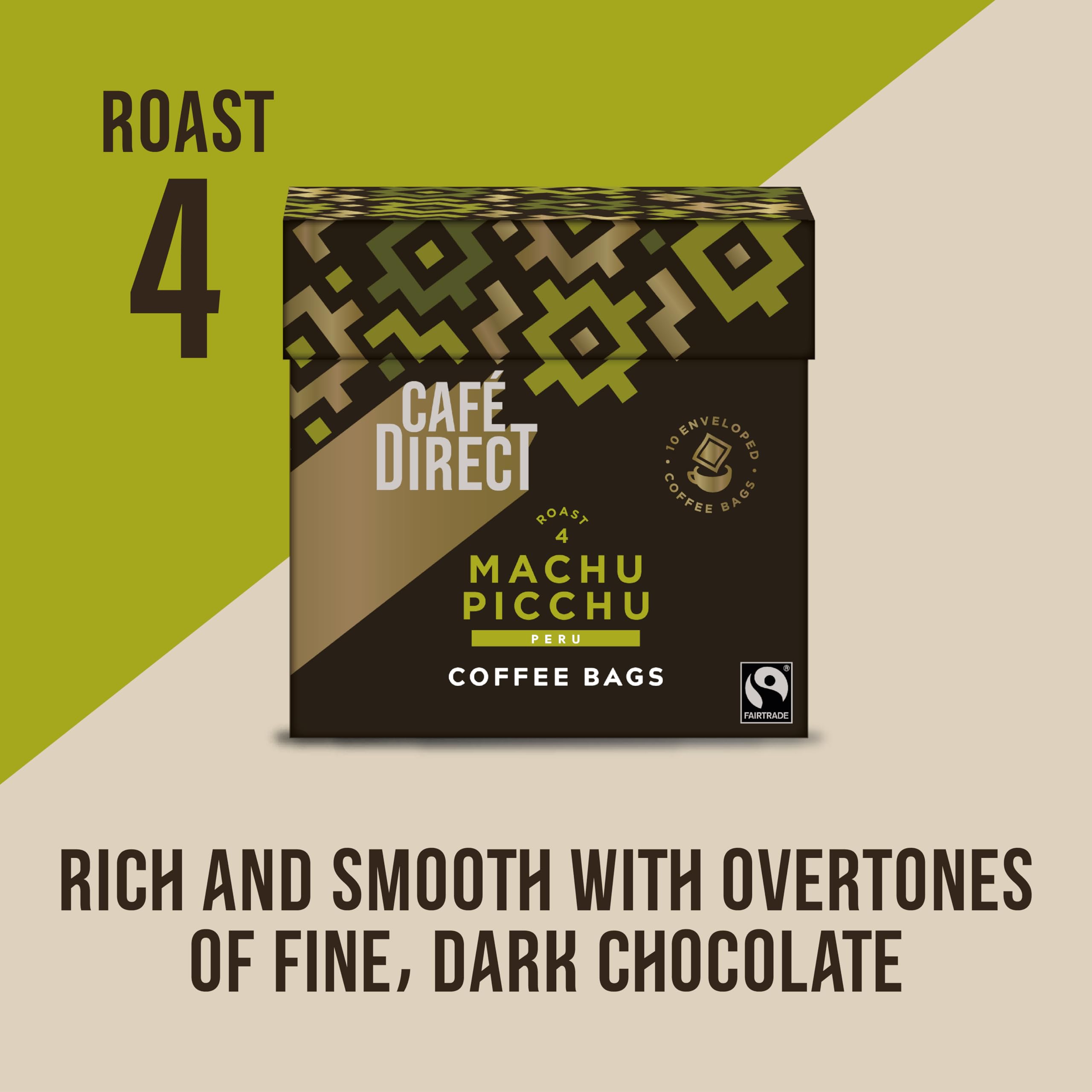 Cafédirect Machu Picchu Fairtrade Arabica Kaffeebeutel 10 x 7g 3