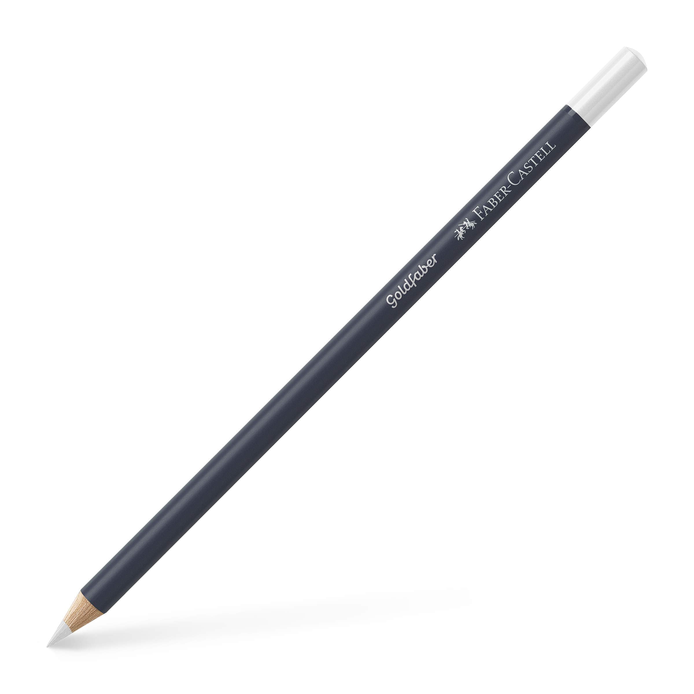 Faber-Castell Goldfaber Colour Pencil - White 101 | 3.3mm Lead | Erasable
