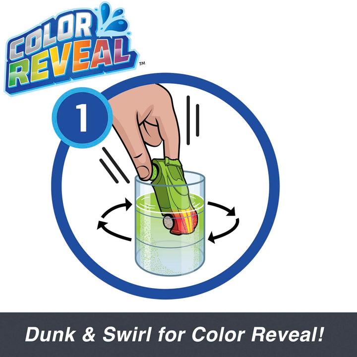 Hot Wheels Color Reveal 2-Pack - 1:64 Scale Toy Cars with 3 Transformations, Ages 3+