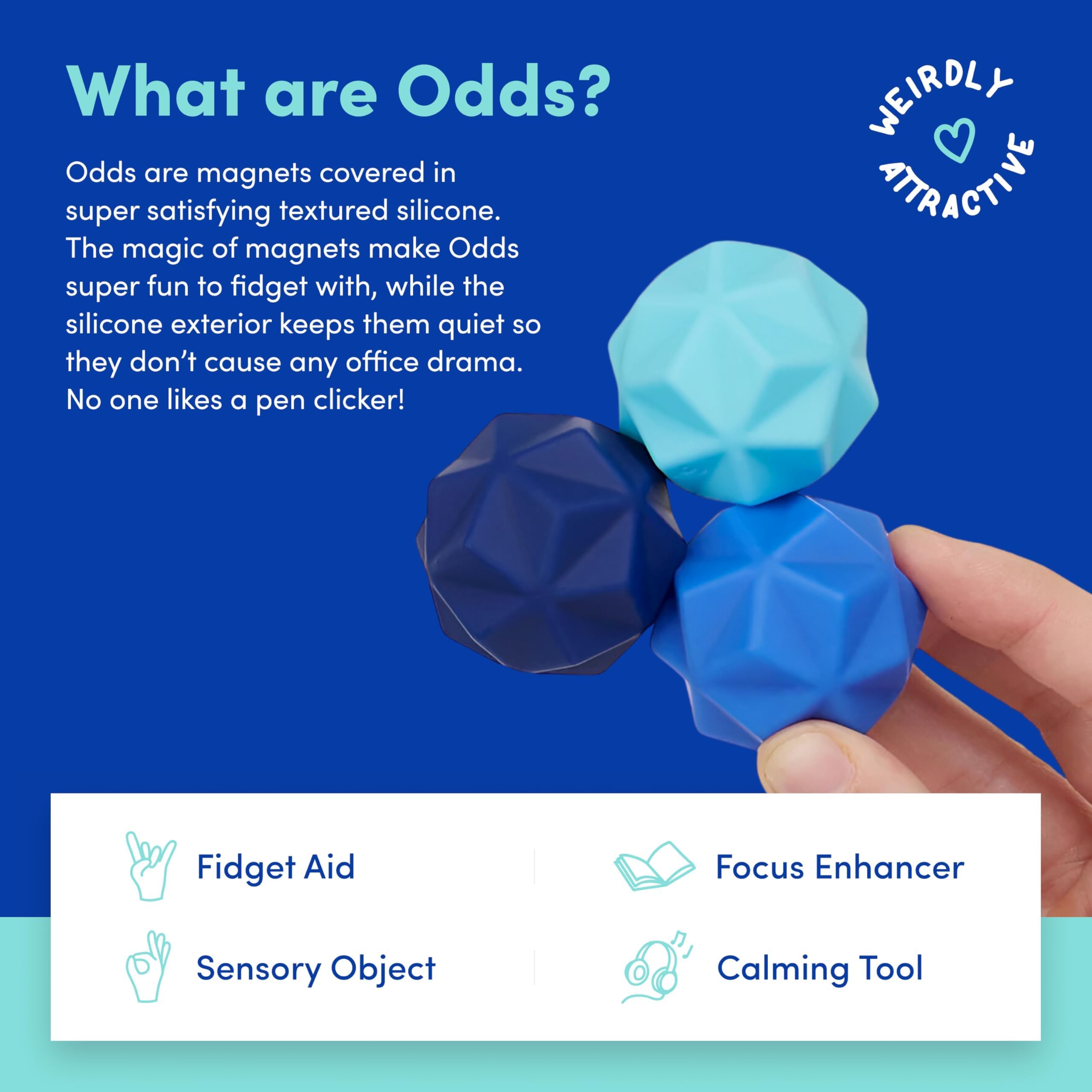 Speks Odds Soft Silicone Fidget Magnets - Silent Stress Relief Toy for Adults & Teens 2
