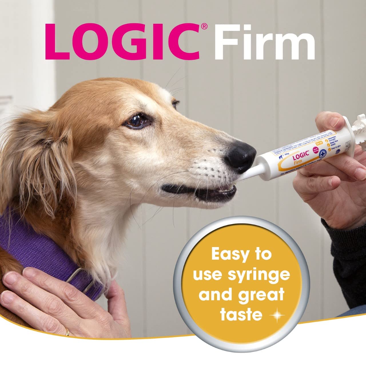 Logic Firm Digestive Support Paste for Large Dogs - Stool Firming & Diarrhea Aid | 6.38 Fl Oz