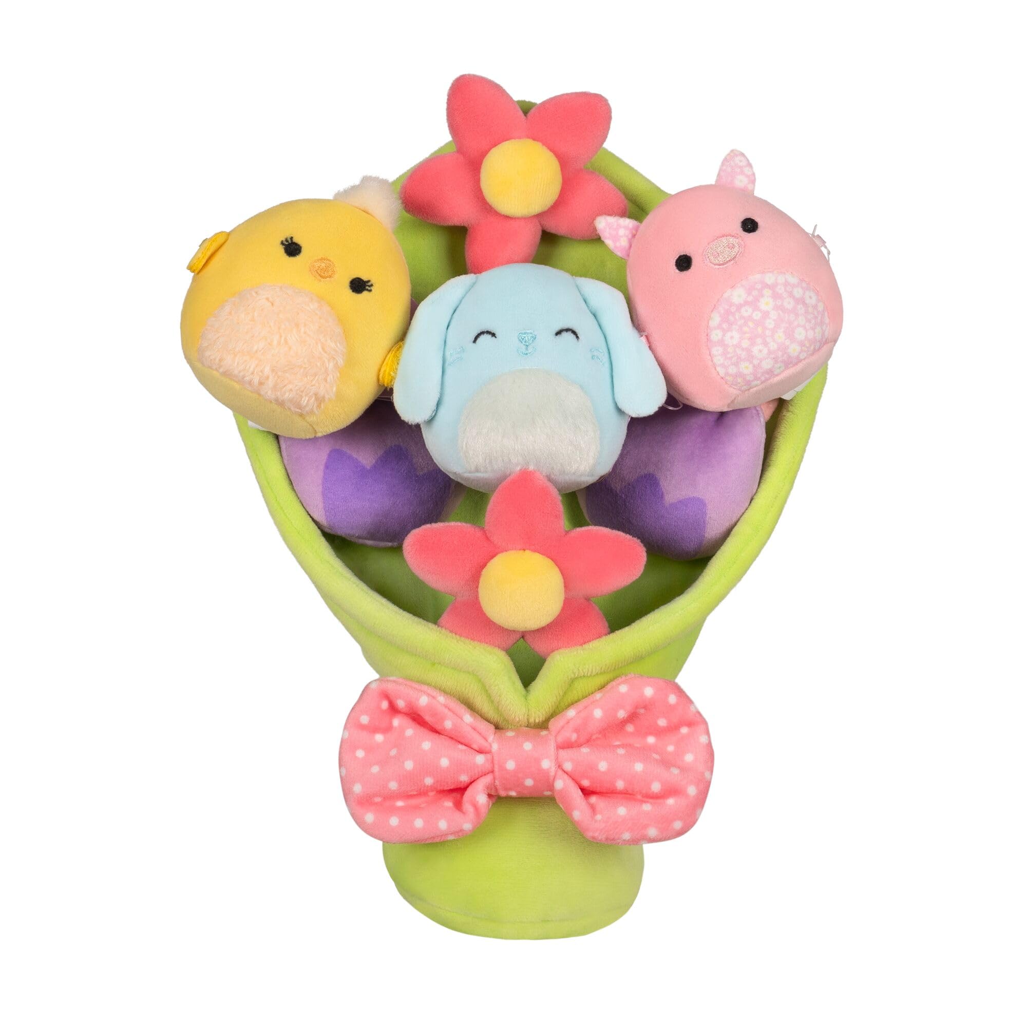Squishmallows Micromallows Bouquet with Xin the Bunny, Aimee the Chick, Peter the Pig | 2.5-inch Plush 1