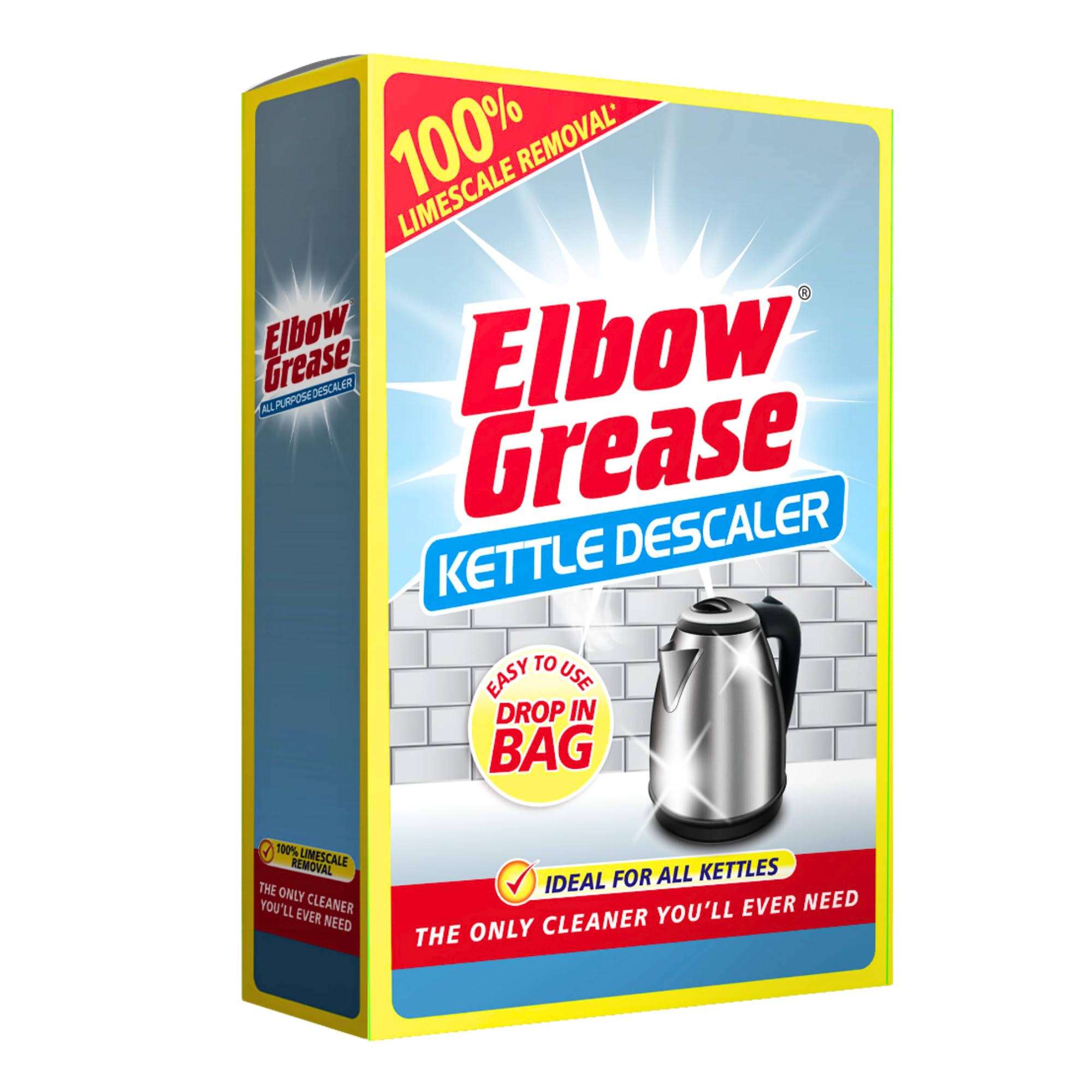 Elbow Grease Kettle Descaler - Up to 100% Limescale Removal | Ready to Use Sachet | 1 Count 1