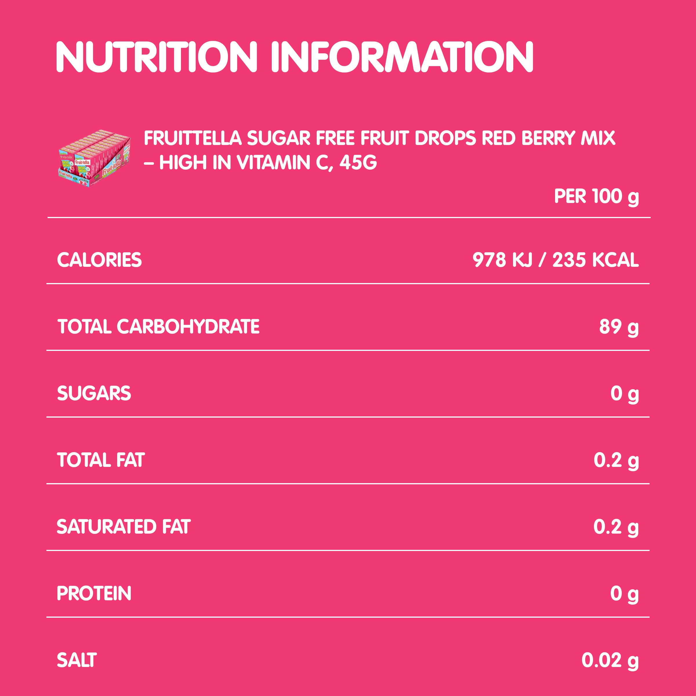 Fruittella Fruit Drops - Sugar Free Red Berry Mix Sweets | Pack of 10 | High in Vitamin C 7