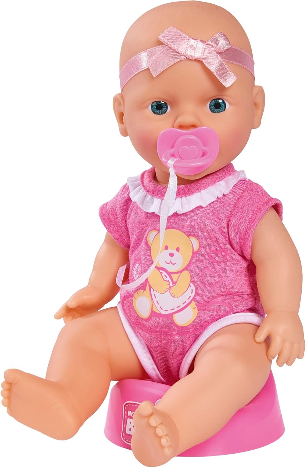 Simba New Born Baby Cute Doll - 30cm Vinyl Doll with Drinking & Wet Function 2