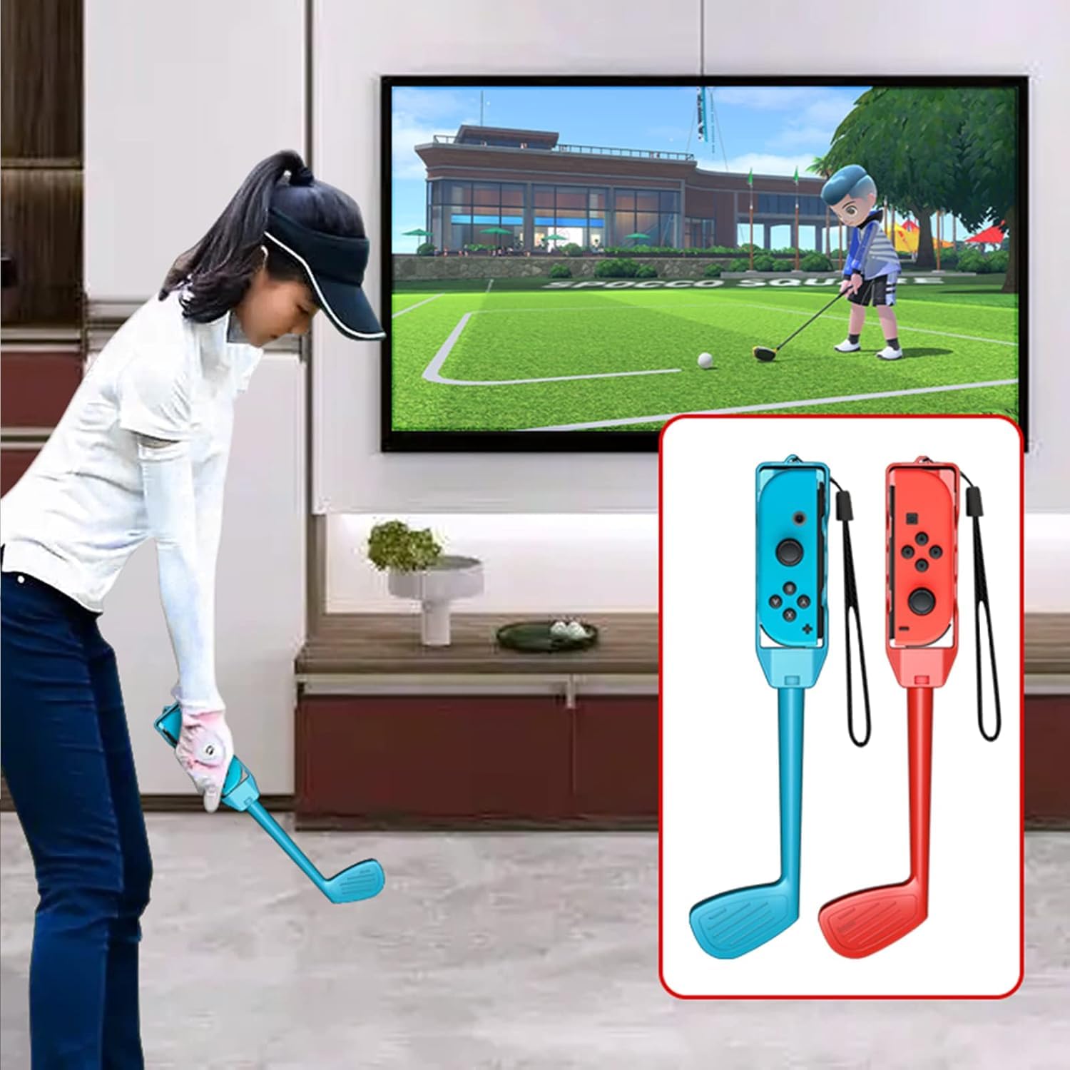 HLRAO 10 in 1 Nintendo Switch Sports Accessories Bundle for Switch & OLED Model