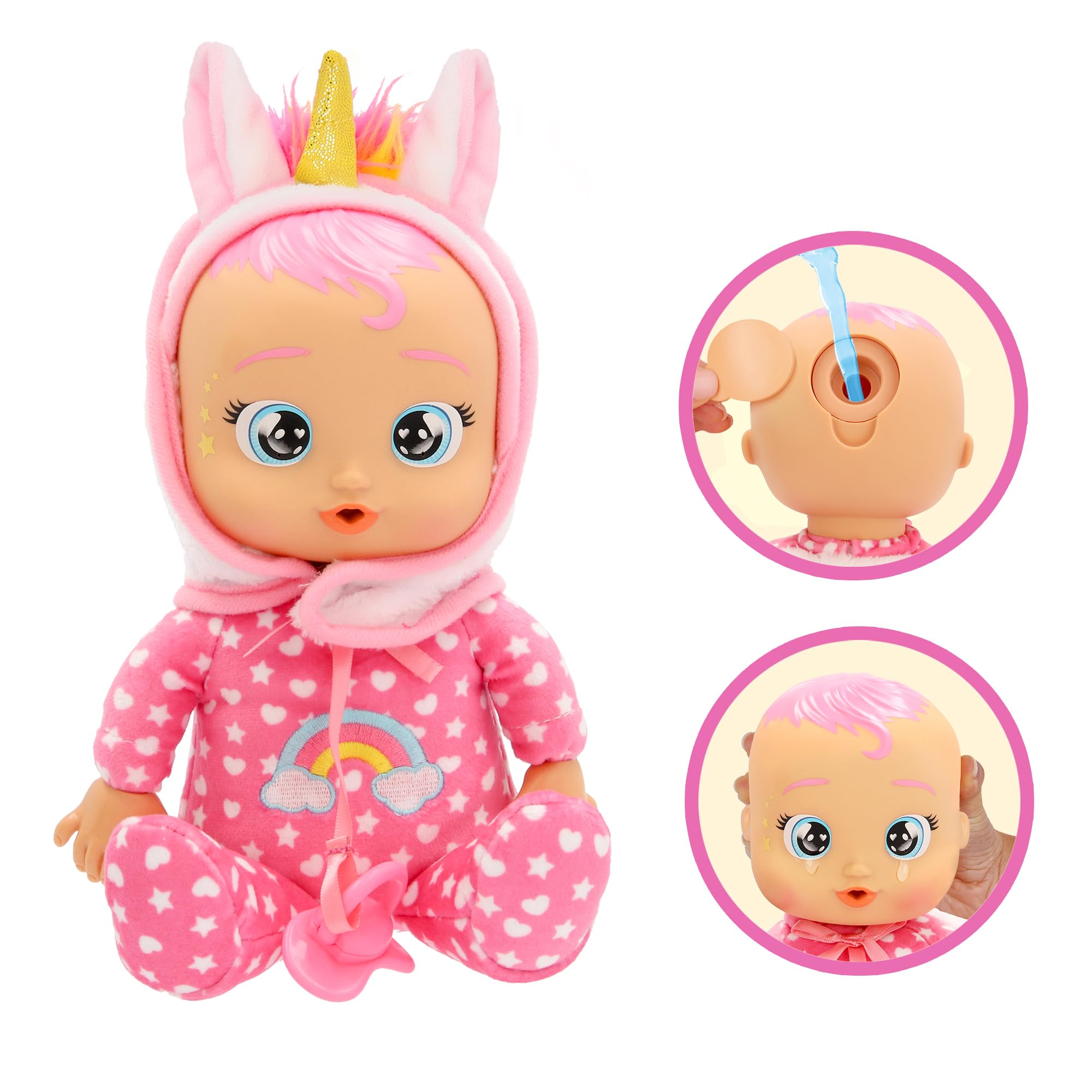 IMC TOYS CRY BABIES Dreamy Soft Newborn Plush Doll | Cries Real Tears | Ages 3+ 3