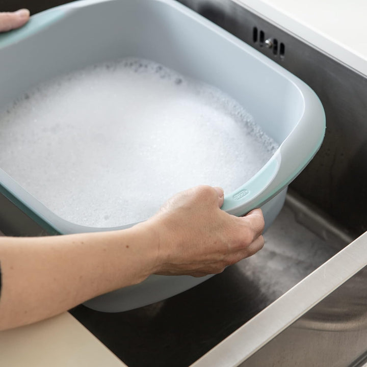 Addis Premium Soft Grip Large Rectangular Washing Up Bowl, 9.5 Litre