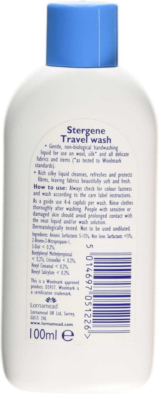 Stergene Gentle Care Travel Wash for Handwash Delicates, 100ml