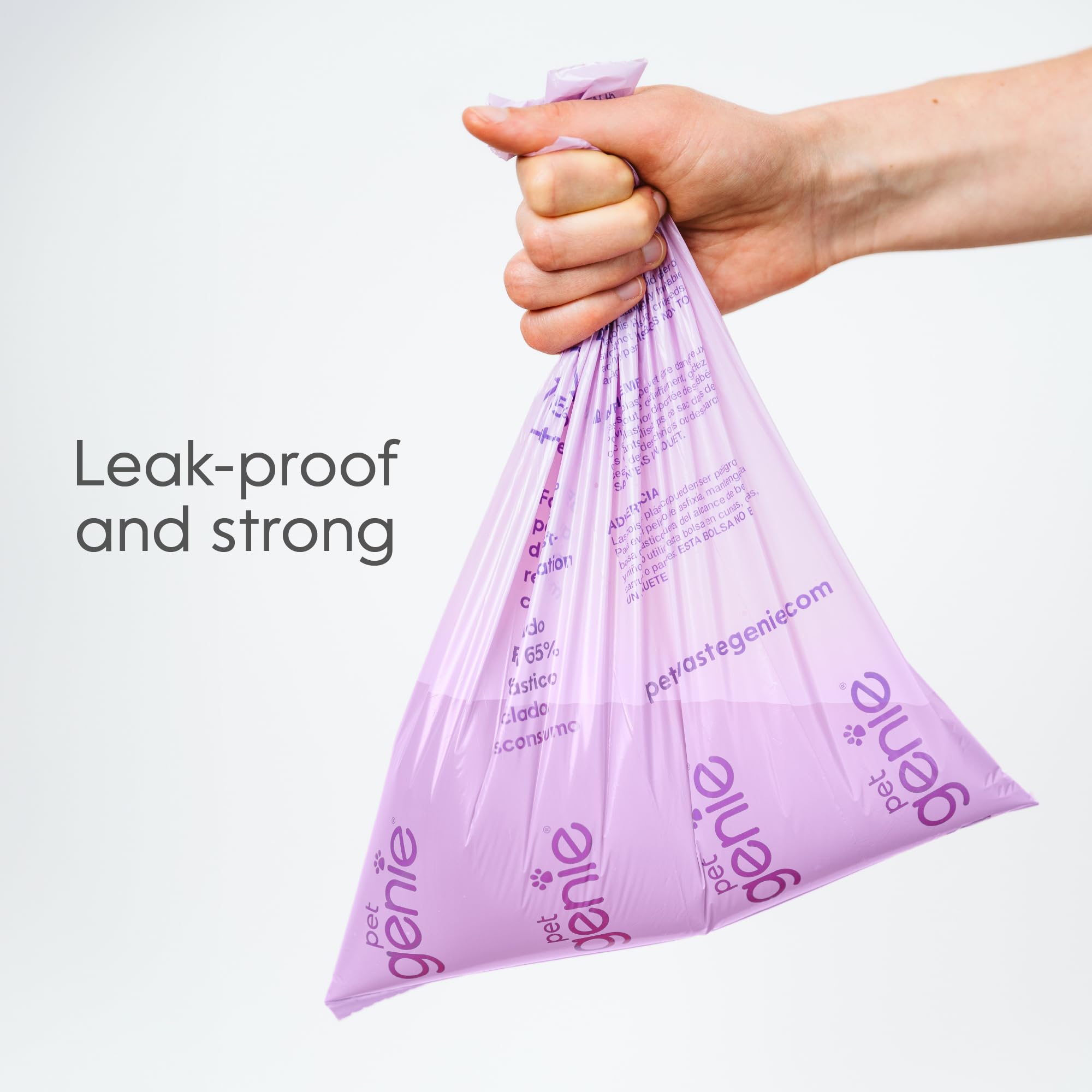 Pet Genie Dog Poo Bags - 120 Count Lavender Scented Rolls | Leakproof & Thick | 8 Rolls Pack 4