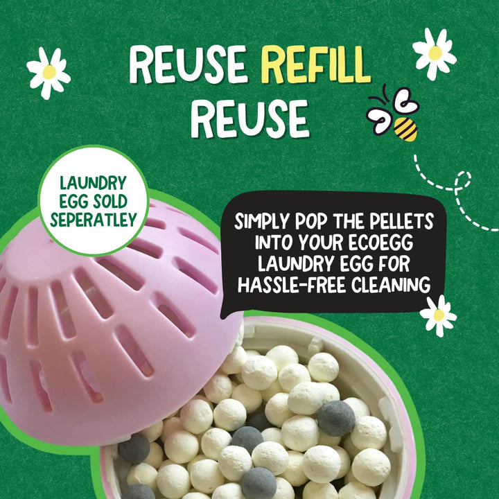 Ecoegg - Laundry Egg Refill Pellets Detergent & Fabric Softener Replacement