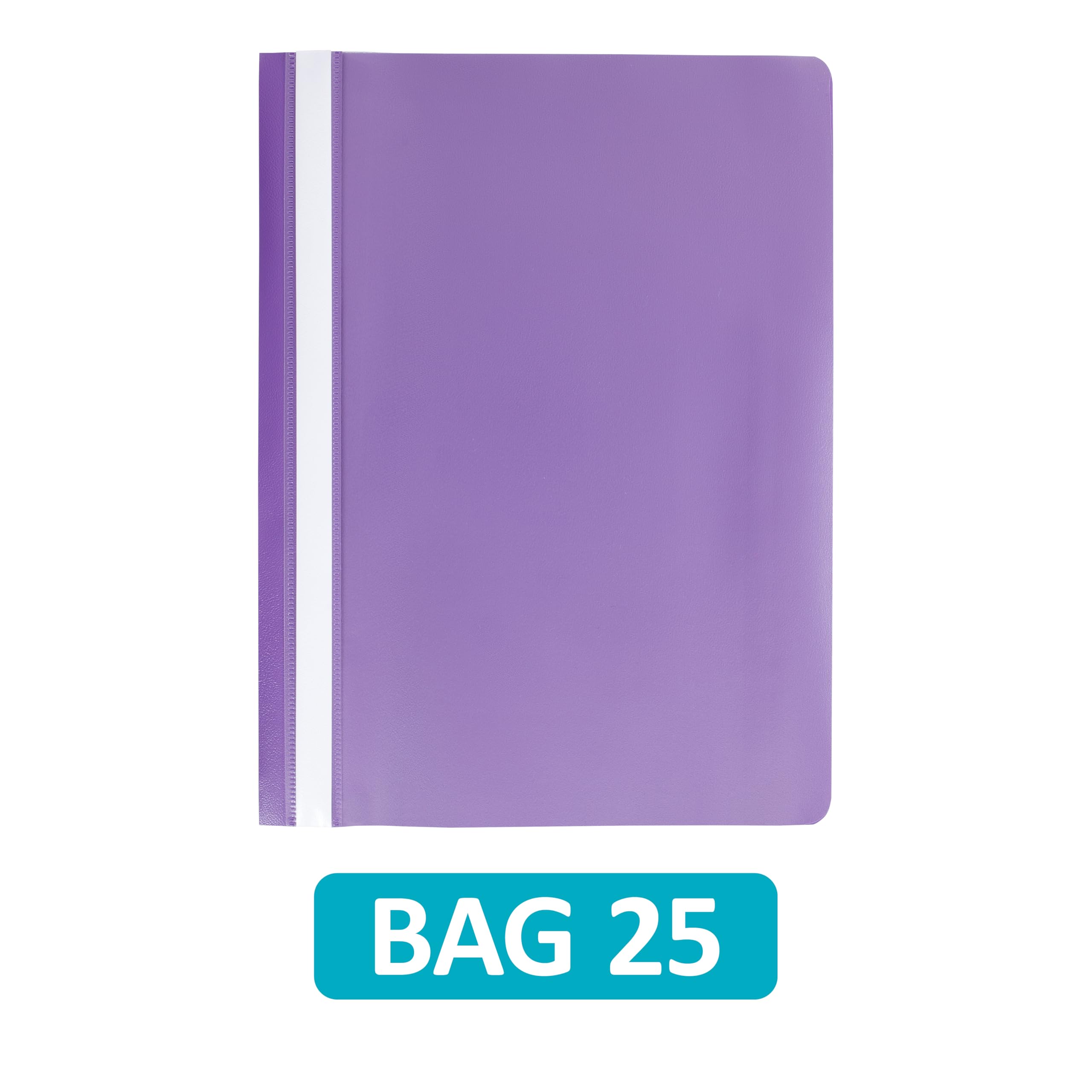 Hamelin A4 Purple Polypropylene Project Folders - Pack of 25 | 250 Sheet Capacity