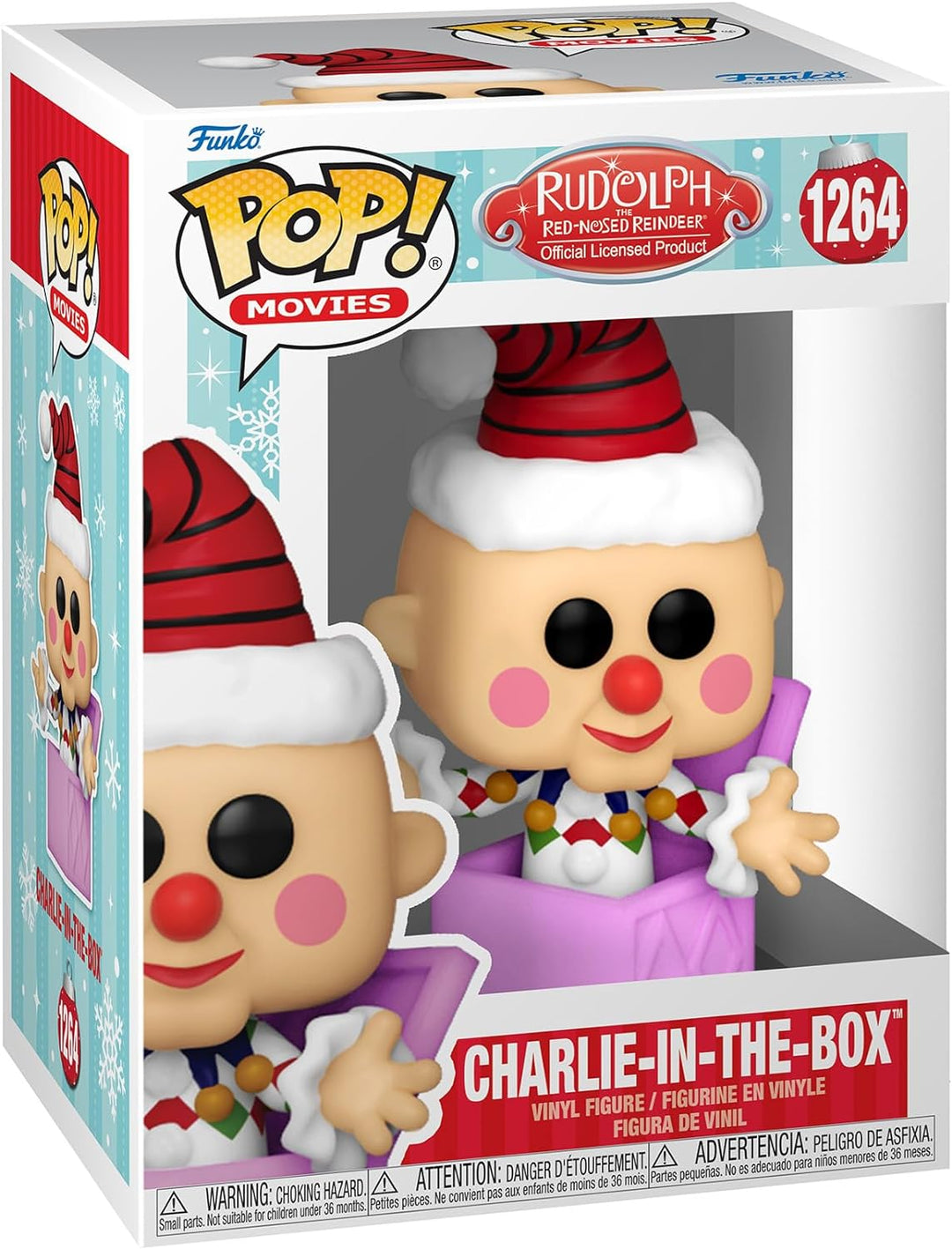 Funko POP! Movies: Rudolph - Misfit Elephant - Charlie In the Box - Rudolph the Red-Nosed Reindeer