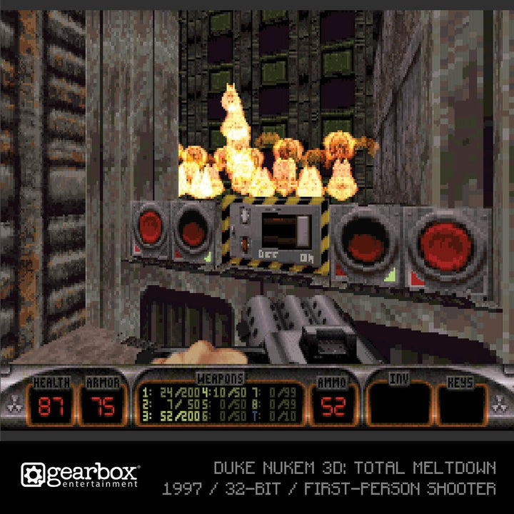 Duke Nukem Collection 1 - Evercade Blaze Red Cartridge