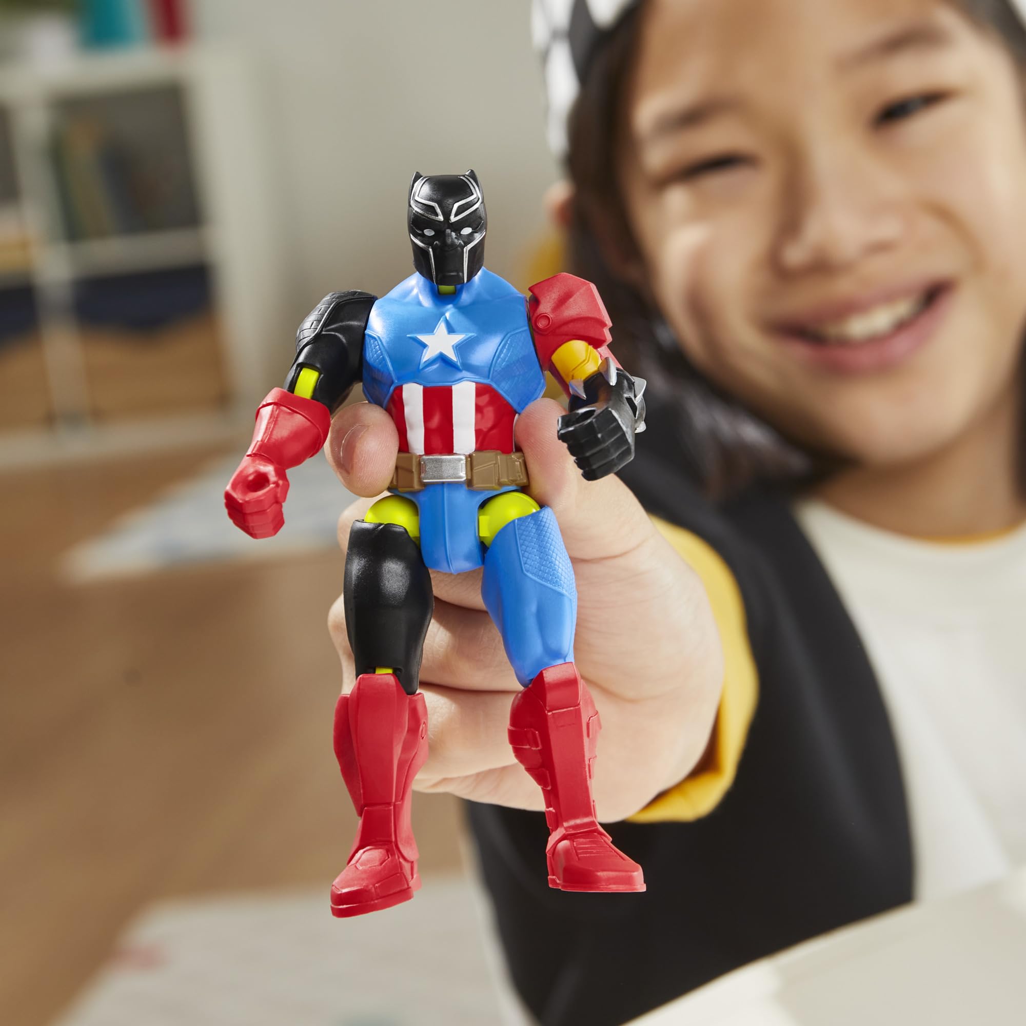 Marvel Black Panther MixMashers Action Figure - Mix & Match Super Hero Toy for Kids 2